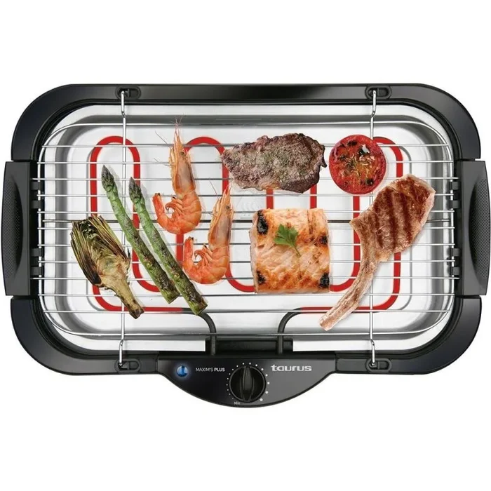 Taurus Maxim`s Plus Barbacoa Eléctrica, 2000 W, Plástico, Multicolor