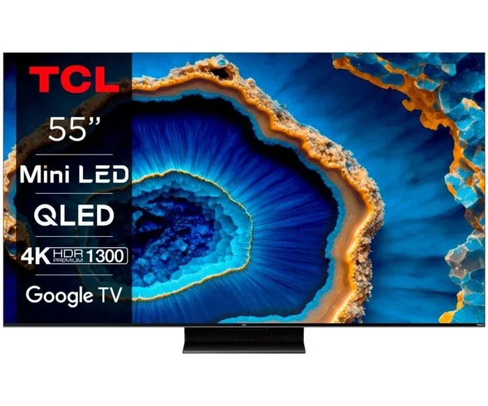 TCL C80 Series 55C805 Televisor 139,7 cm (55″) 4K Ultra HD Smart TV Wifi Negro 1300 cd / m²