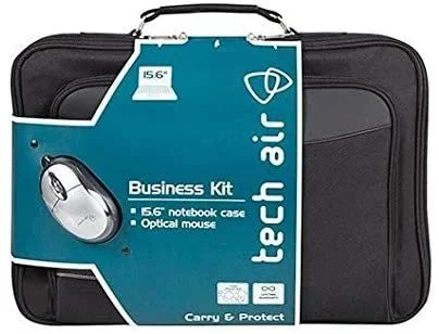 Tech Air TABUN29MV4 Maletín para Portátil + Ratón, Negro, 15.6 inch