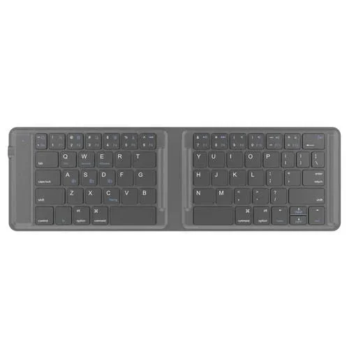 Teclado Bluetooth Plegable de Cuero G2104 (Gris)