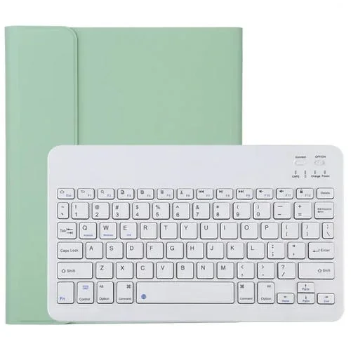 Teclado Bluetooth Tg11B Desmontable + Funda Cuero Microfibra para iPad Pro 11 (2020) (Verde)