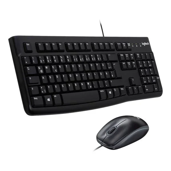 Teclado logitech mk120 aleman teclado y raton con cable p/n:920-002540