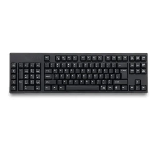 Teclado USB para Mano Izquierda con Cable y Función Hub Dual (Negro)