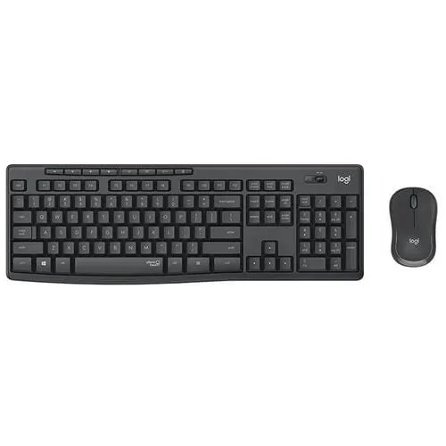 Teclado y Ratón Inalámbricos Logitech Mk295 USB Silence (Negro)