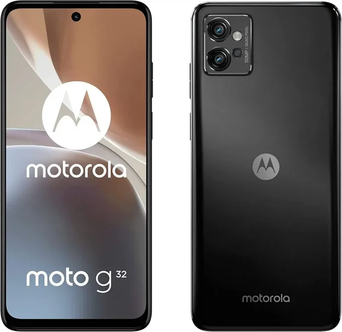 Teléfono Motorola G32, Color Gris Mineral (Mineral Grey). 128 GB de Memoria Interna, 6 GB de RAM, Dual SIM. Cámara de 50 MP. Pantalla FHD+ de 6,5″, Batería de 5000 mAh. Smartphone completamente libre.