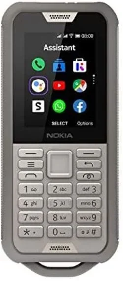 Teléfono Nokia 800 Tough, Color Camuflaje (Desert Sand), 4 GB de Memoria interna (Ampliable hasta 32 GB), 512 MB de RAM, Dual Sim, Pantalla de 2,4″. Cámara de 2 MP. – Smartphone completamente libre.