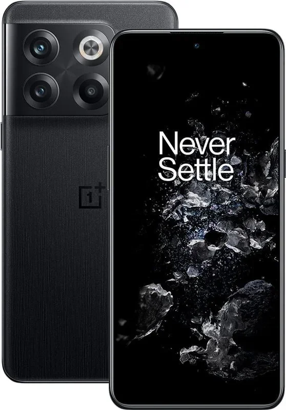 Teléfono OnePlus 10T Banda 5G, Color Negro (Moonstone Black), 256 GB de Memoria Interna, 16 GB de RAM. Triple sistema de cámara 50 MP. Pantalla fluida de 6,7″. Smartphone completamente libre.