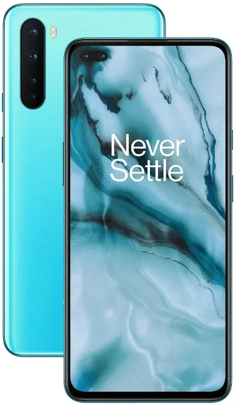 Teléfono Oneplus Nord (5G), Color Azul (Blue), Dual Sim, 256 GB de Memoria Interna, 12 GB de RAM, Pantalla AMOLED de 6.44″. Cámara trasera cuádruple y frontal doble. – Smartphone completamente libre.