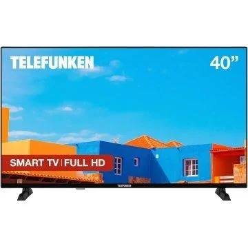 Telefunken 40DTF725 TV 40 Pulgadas Resolución Full HD 1920 x 1080, Diseño sin Marcos, DVBT2/S2/C