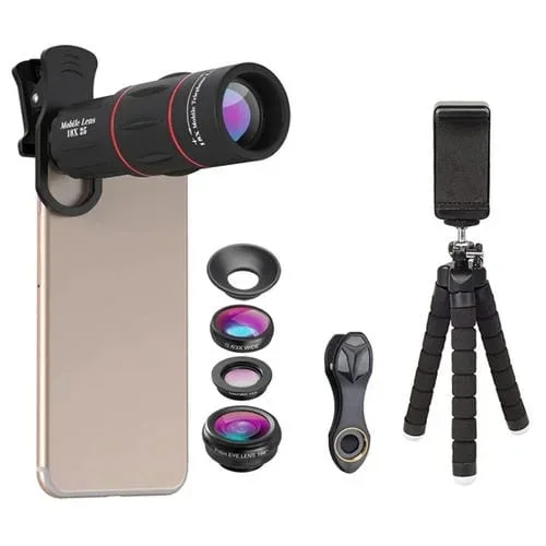 Telescopio Apexel Apl-T18Xbzj5 18X + 0,63X Lente Ancha + 198° Pezreye + 15X Macro Universal