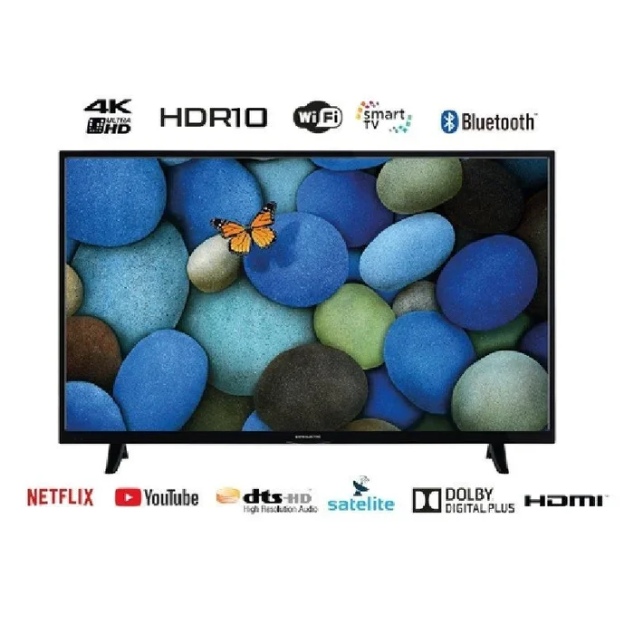 Televisor eas electric e49sl951 – 49’/124cm – uhd 4k 3840*2160 – dvb-t/t2/c/s/s2 hevc – smart tv – wifi – 3*hdmi – 2*usb – vga – vesa 200*200