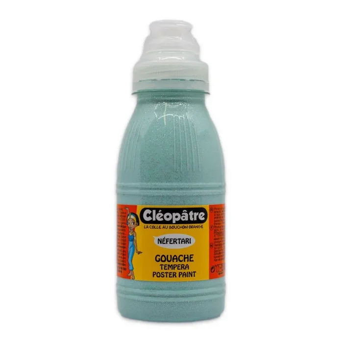 Témpera con purpurina 250ml verde pastel