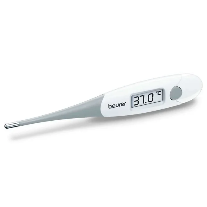 Termómetro digital beurer ft-15/1 – punta extraflexible – medición 10 segundos – alarma de fiebre – resistente al agua – desconexion automatica