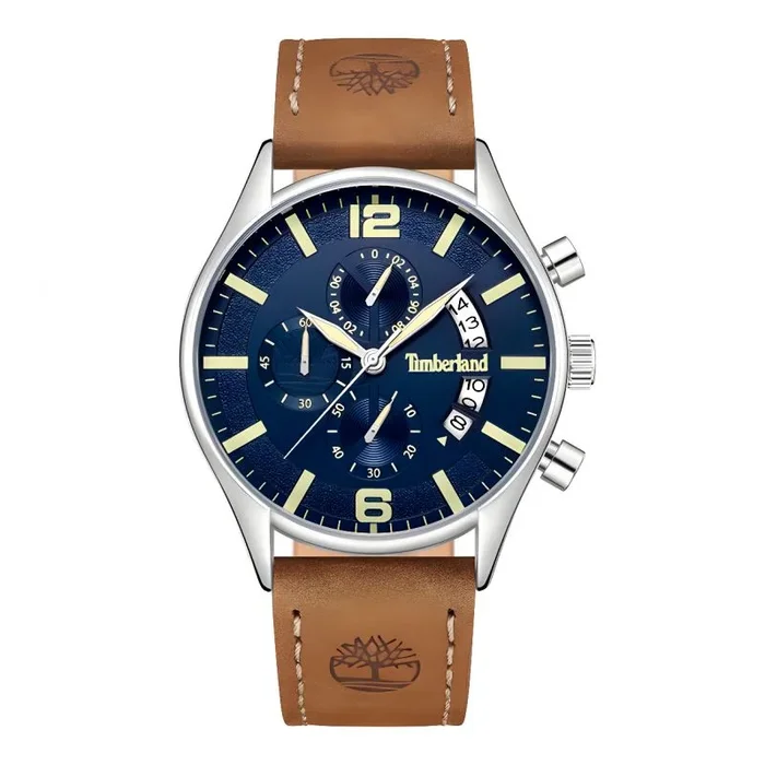 Timberland Reloj Hombre Analogico Cuarzo con Correa de Cuero TDWGC9001202