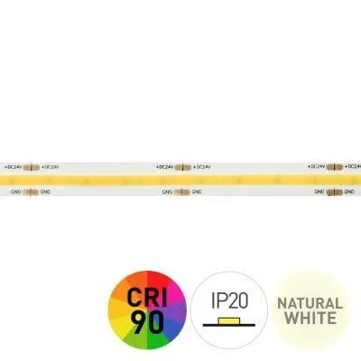 Tira Led 4000k 24v 10w/m 480 Cob Ip20 5m 240050-6751