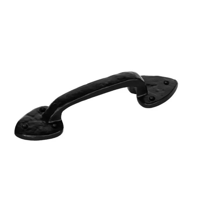 Tirador para puerta edm standard forja negro acero 210 mm
