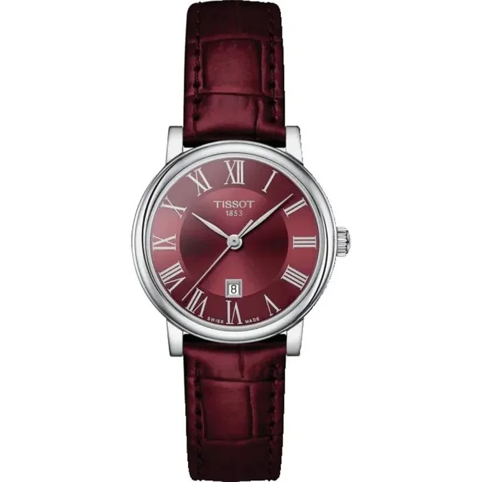 TISSOT Reloj Analógico para Mujeres de Cuarzo Suizo con Correa en Cuero T1222101637300