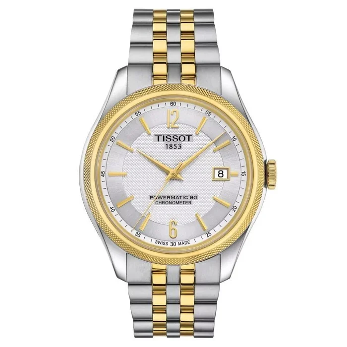Tissot Reloj de hombre automático correa de acero doble tono T1084082203700