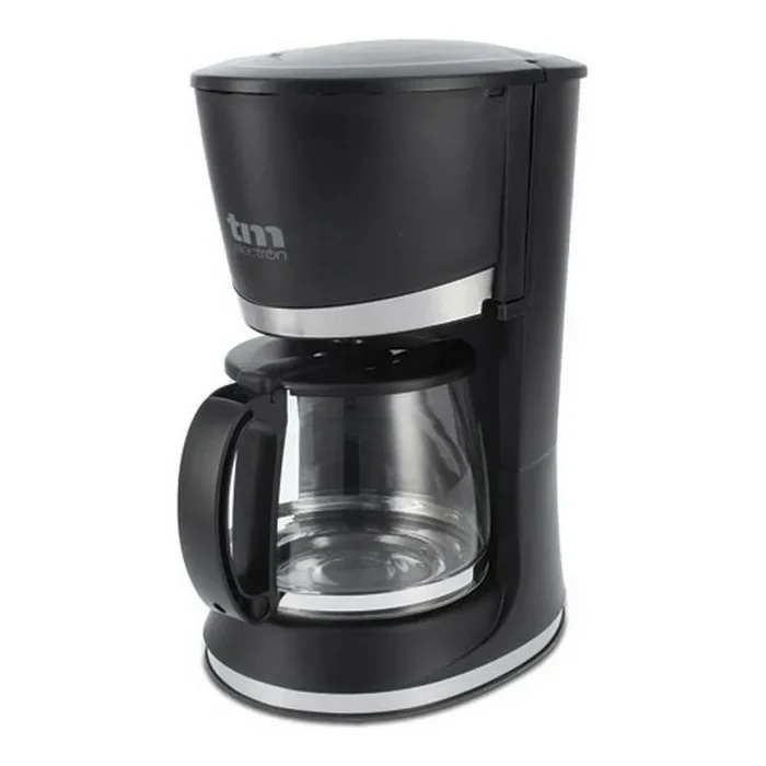 TM Electron TMPCF006 cafetera eléctrica de goteo, 800W de potencia, jarra de 1,2L para 10 tazas y filtro extraíble