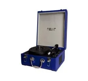 Tocadiscos portatil bluetooth nevir nvr – 804vbue azul