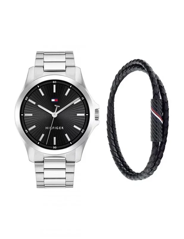 Tommy Hilfiger Reloj Hombre Analogico Cuarzo con Correa de Acero Inoxidable 2770191