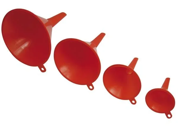 Toolland Juego de humo, 4 habitaciones, ayuda de llenado para líquidos e ingredientes secos, 45/65/90/110 mm, apilable, plástico, rojo