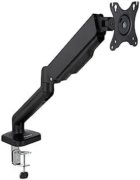 TOOQ DB5032TNR-B – Soporte de Mesa Giratorio e Inclinable para Pantalla de 17″-32″, Brazo Articulado Ajustable y Regulable con Mecanismo Asistido por Muelles, Color Negro