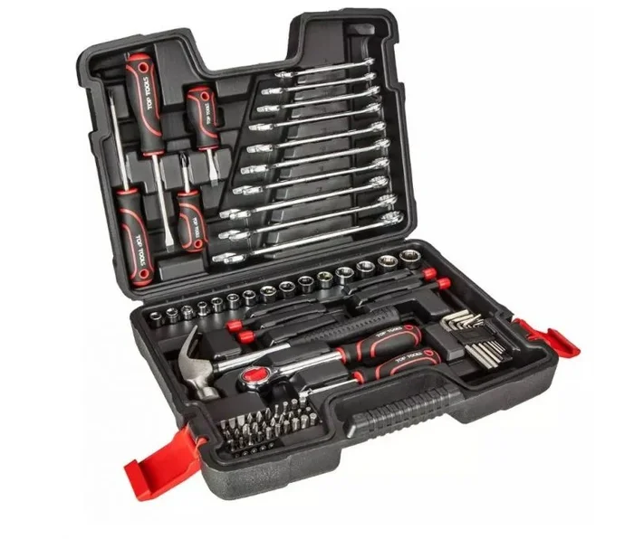 Top tools juego de herramientas 1/4″, 3/8″, 73 piezas