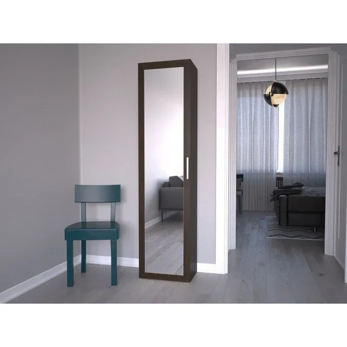 Topeshop DUO SZAFKA CZERŃ armario y ropero de dormitorio 2 estanterías 1 puerta(s) Negro