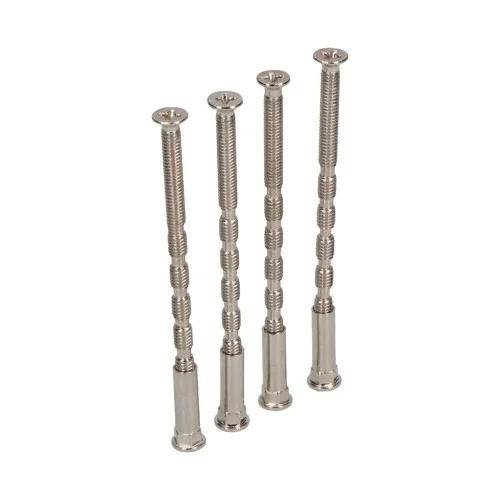 Tornillo pasante multicorte trn02 m4 x 75 mm níquel satinado