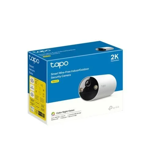 TP-Link Tapo C410 cámara de vigilancia Bala (forma) Cámara de seguridad IP Exterior 2304 x 1296 Pixeles Techo/pared