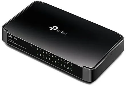 TP-Link TL-SF1024M Conmutador Fast Ethernet de 24 Puertos (10/100 Mbps, Divisor de Ethernet de Escritorio, Concentrador de Ethernet, Plug and Play, Bastante sin Ventilador)