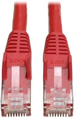 Tripp Lite N201-006-RD Cable Ethernet (UTP) Patch Moldeado Snagless Cat6 Gigabit (RJ45 M/M), Rojo, 1.83 m 6 pies