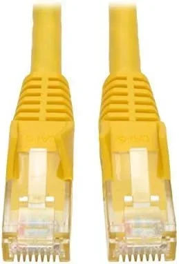 Tripp Lite N201-015-YW Cable Ethernet (UTP) Patch Moldeado Snagless Cat6 Gigabit (RJ45 M/M), Amarillo, 4.57 m 15 pies