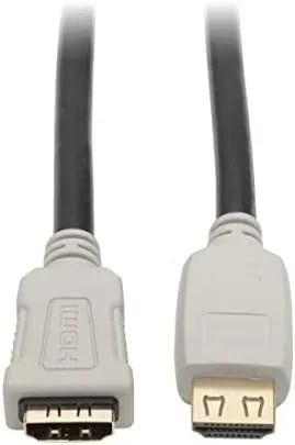 Tripp Lite P569-006-2B-MF Cable de Extensión HDMI 2.0b de Alta Velocidad, Conector de Alta Sujeción – Ethernet de 4K, 60 Hz, 4:4:4, M/H, 1.83 m 6 pies