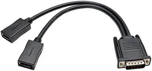 Tripp Lite P576-001-DP Cable Divisor en Y de DMS-59 a DisplayPort Doble (M a 2xH), 0.31 m 1 pie