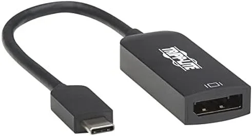 Tripp Lite U444-06N-DP8B Cable Adaptador USB C a DisplayPort (M/H) con Ecualizador, 8K UHD, HDR, DP 1.4, Negro, 152 mm 6″