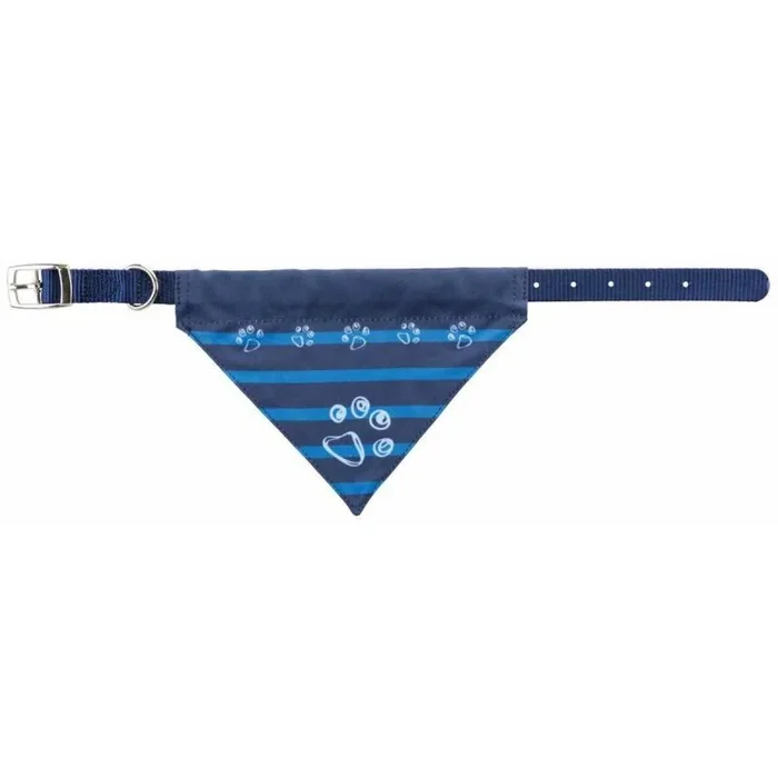 TRIXIE Collar Avec Nylon Bandana – XS: 19-24 cm – 10 mm – Indigo – Pour Chien