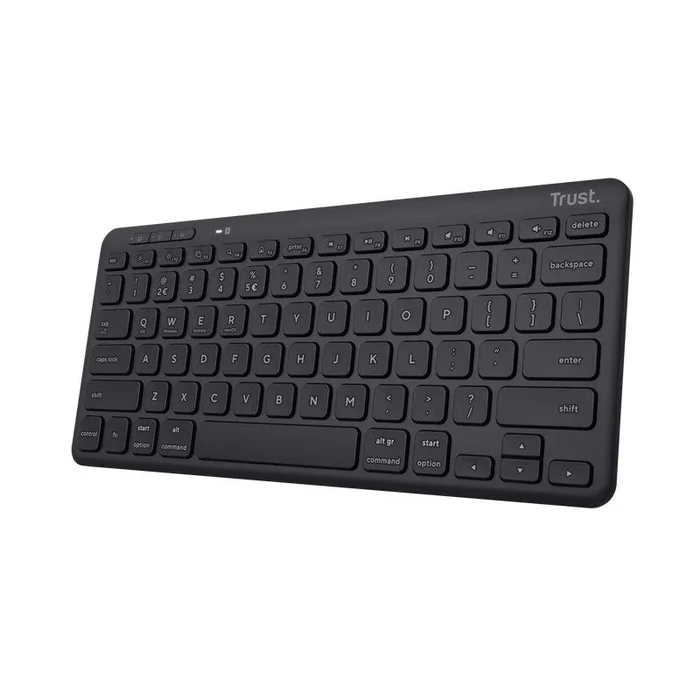 Trust Lyra teclado RF Wireless + Bluetooth QWERTY Inglés de EE. UU. Negro