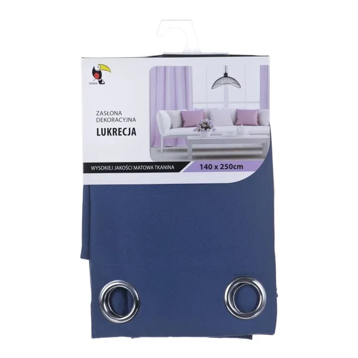 Tuckano Cortina LIQUORICE azul oscuro 140×250
