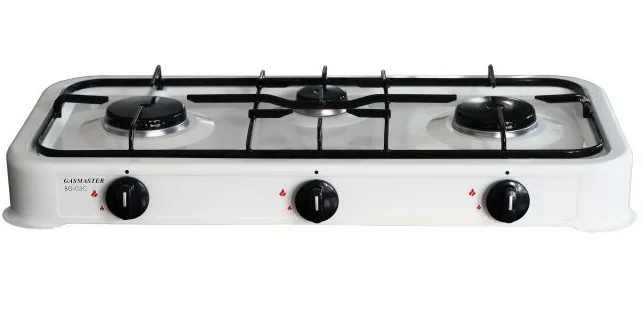 Turystyczna kuchenka gazowa 3-palnikowa gasmaster bg03c biała