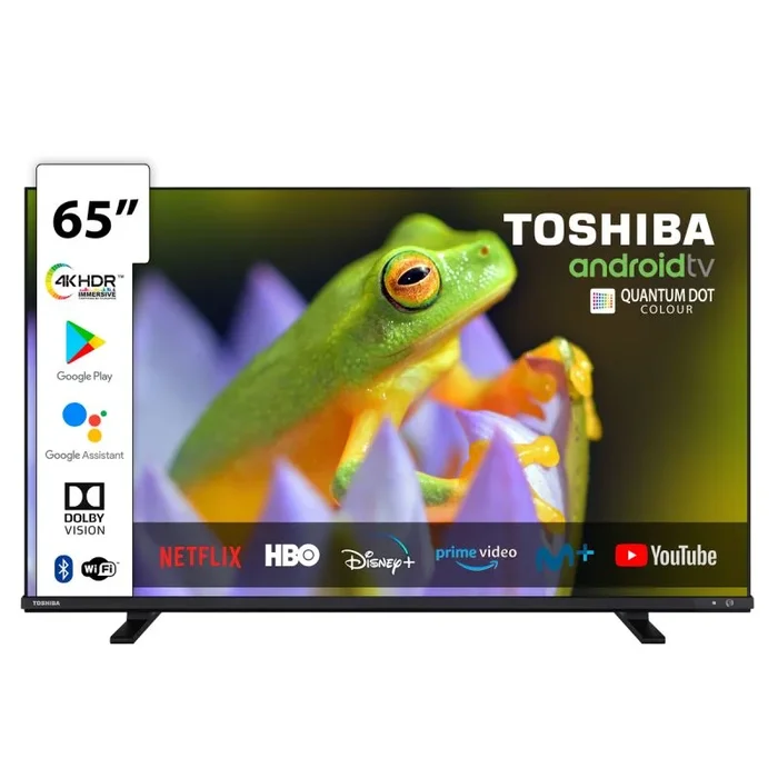 Tv toshiba 65pulgadas qled 4k uhd – 65qa4c63dg – android tv – wifi – hdr – bluetooth – dolby vision –