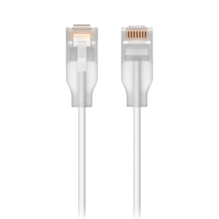 Ubiquiti UACC-Cable-Patch-EL-1M-W cable de red Translúcido, Blanco Cat6