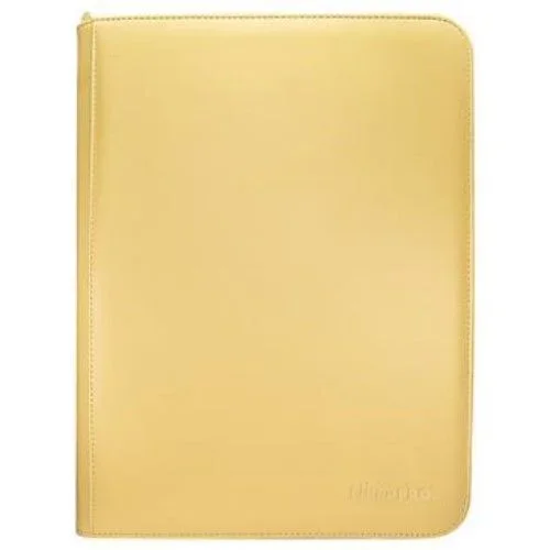 Ultra PRO – Vivid 9 bolsillos con cremallera PRO-Binder: (amarillo) – Protege hasta 360 tarjetas coleccionables coleccionables, tarjetas deportivas o valiosas tarjetas de juego, protección definitiva para tarjetas