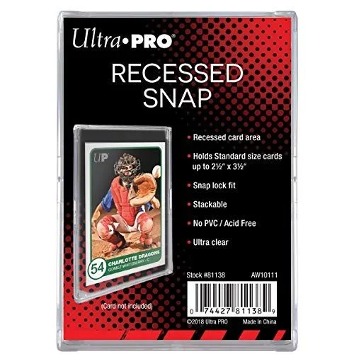 Ultra Pro Recessed Snap Card Holder – 2-Piece – 81138