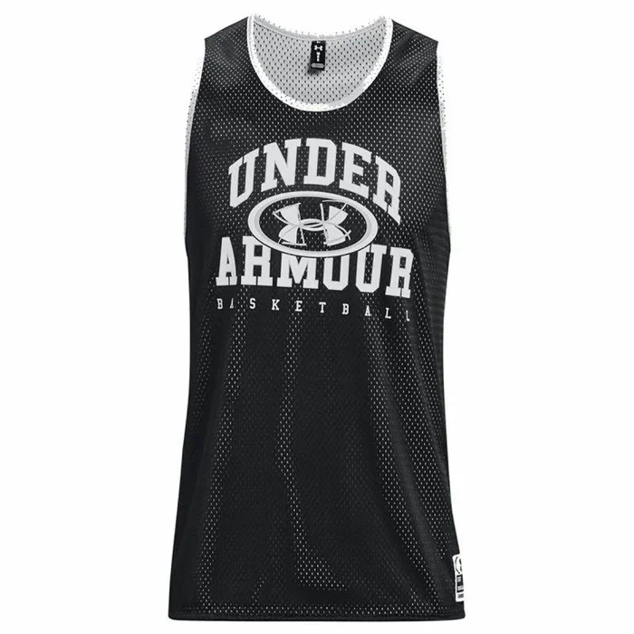 Under Armour Baseline Camiseta de tirantes reversible para hombre, negro/gris, L