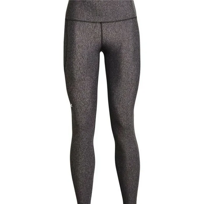 Under Armour Hg Armour Hirise Leg Leggings, Carbón Jaspeado Claro (019)/Blanco, L Mujer