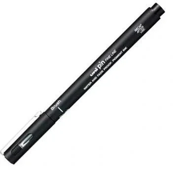 Uni-ball PIN Marcador calibrado PINBR-200 BRUSH Gris Oscuro 12 Uds