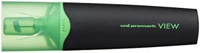 Uniball marcador fluorescente uni promark view usp-200 verde fluor -12u-