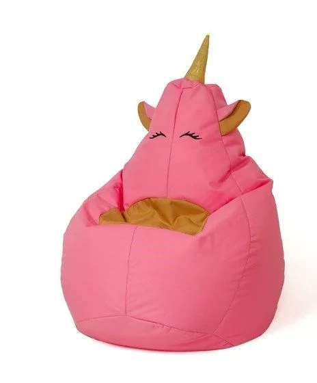 Unicornio rosa xl 130 x 90 cm sako bolso puf
